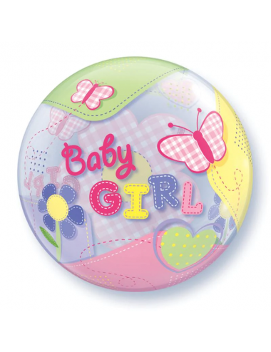 Ballon Bubble "Baby Girl"