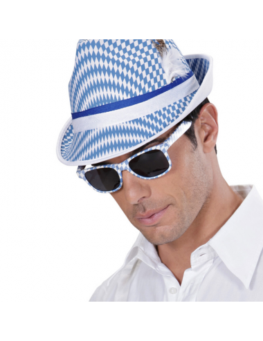 Chapeau Bavarois bleu et blanc