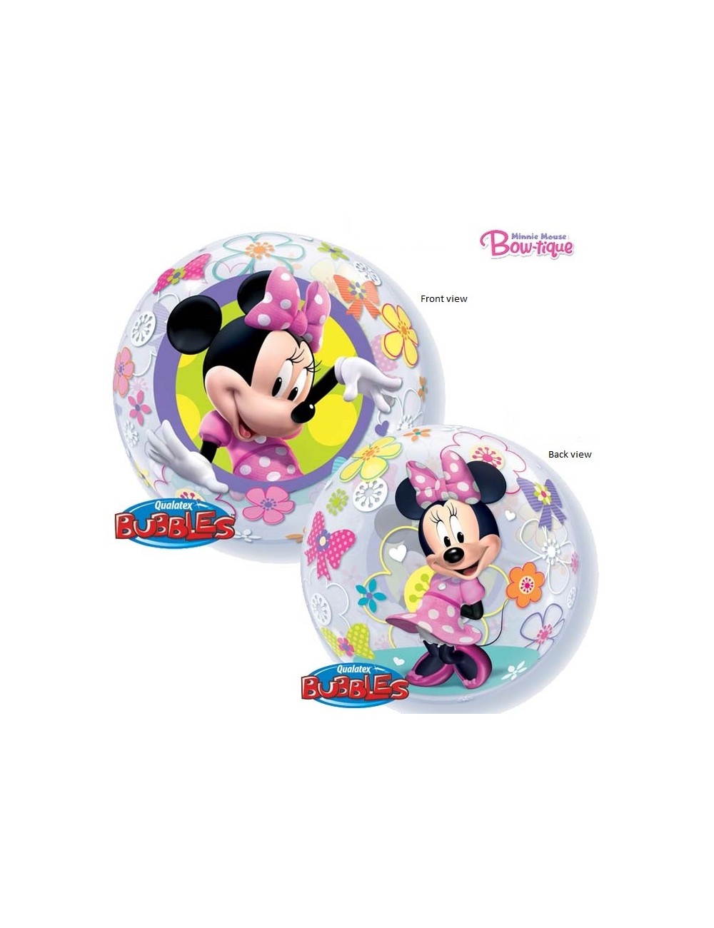 Bubble Minnie Bow-tique balloon