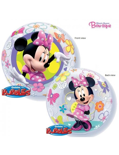 Ballon Bubble Minnie Bow-tique