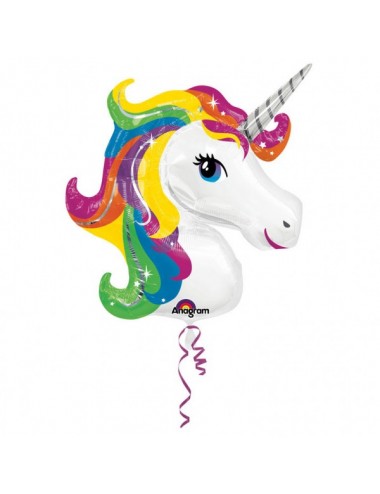 Rainbow unicorn balloon
