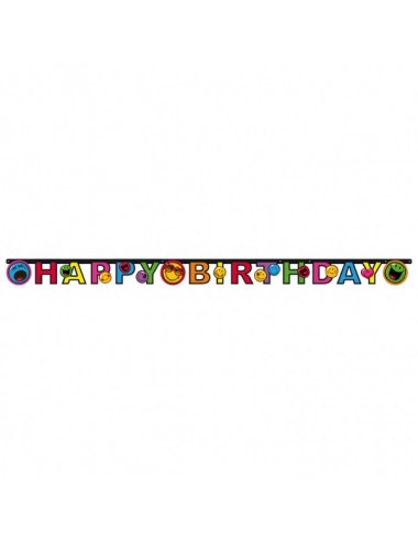 Bannière "Happy Birthday" Smiley