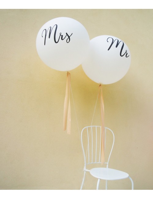 Riesenballon "Mr." oder "Mrs."