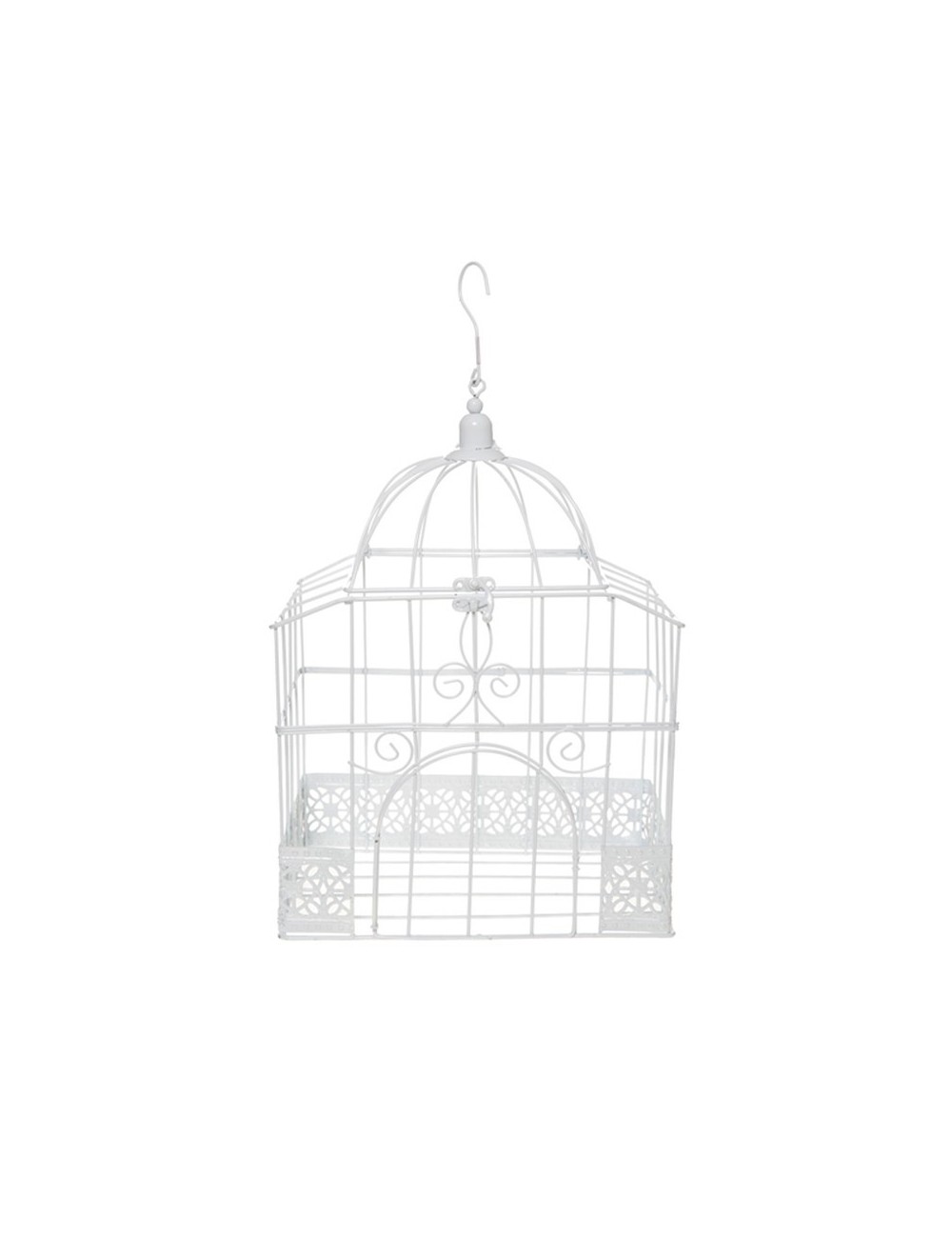 Cage rectangulaire blanche