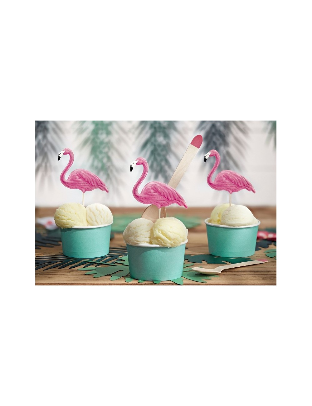 Piques décoratifs "Aloha - Flamingo"