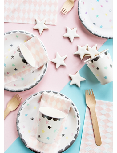 6 Plates with Stars