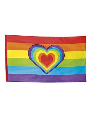 Regenbogenflagge mit Herz
