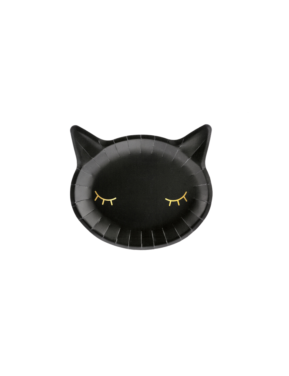 Assiettes chat noir