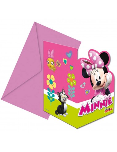 6 Invitations Minnie