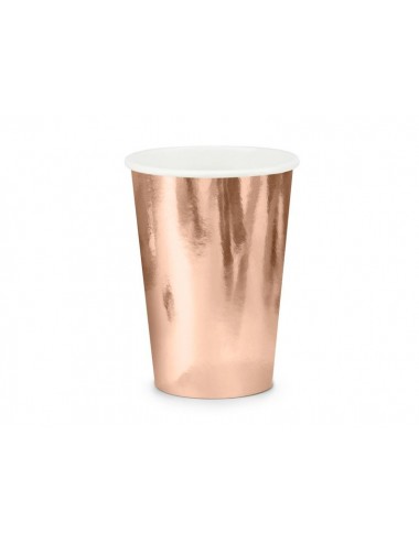 6 Rose Gold Cups