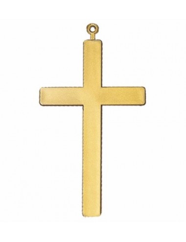Collier grande croix dorée