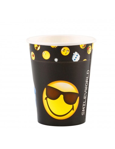 8 Smiley Cups