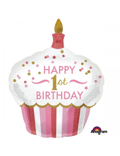Ballon Cupcake "Happy 1st...