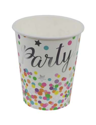 8 "Party" Confetti Cups