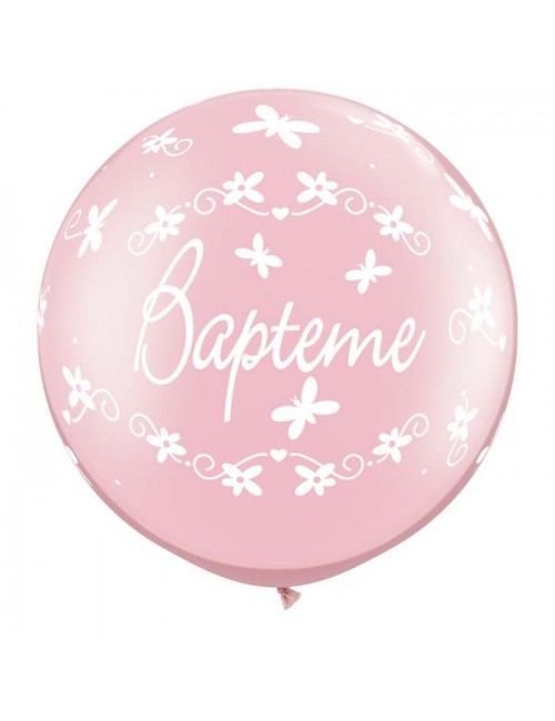 "Baptism" Giant Balloon Pink