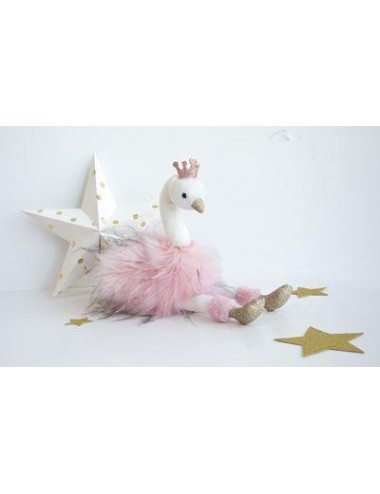 Pink swan 30 cm