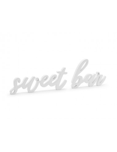 Wooden inscription "Sweet Bar"