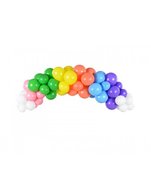 Rainbow balloon garland DIY...