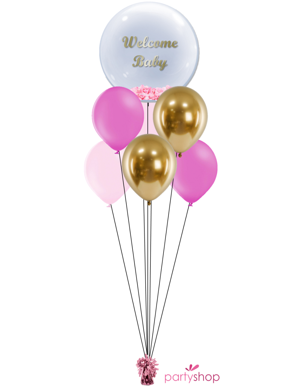 Unique Party 53686 - Kit de Bannière de Ballon Lettre pour Baby