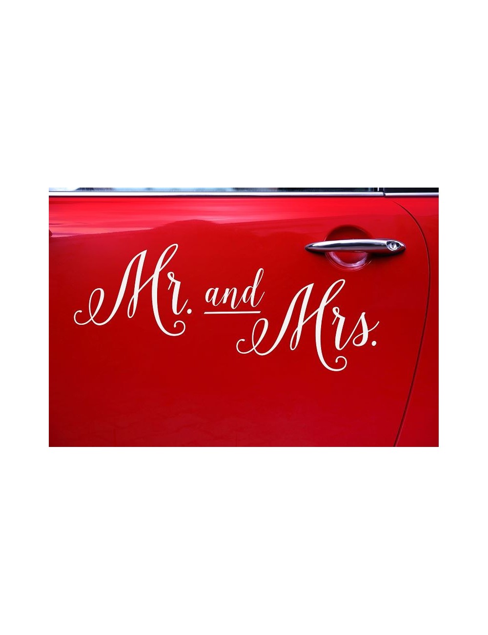 Sticker Mrs & Mrs