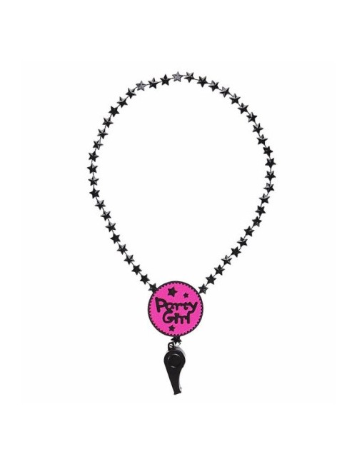 Necklace with whistle Party Girl