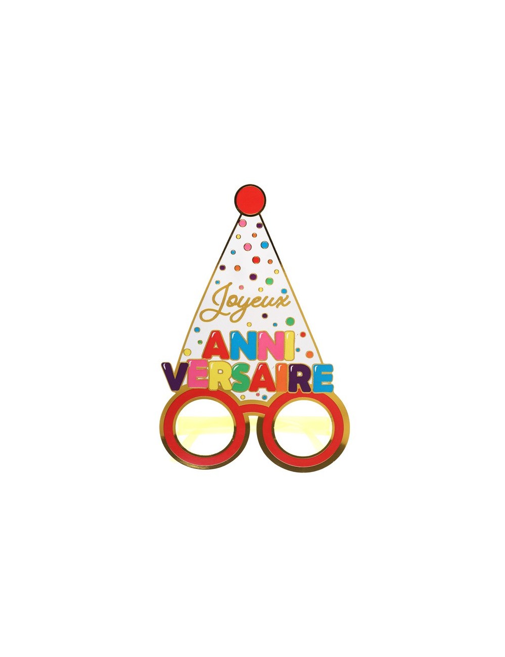 Carte Joyeux anniversaire "Un an de plus" Enfant lunette soleil enveloppe D7 