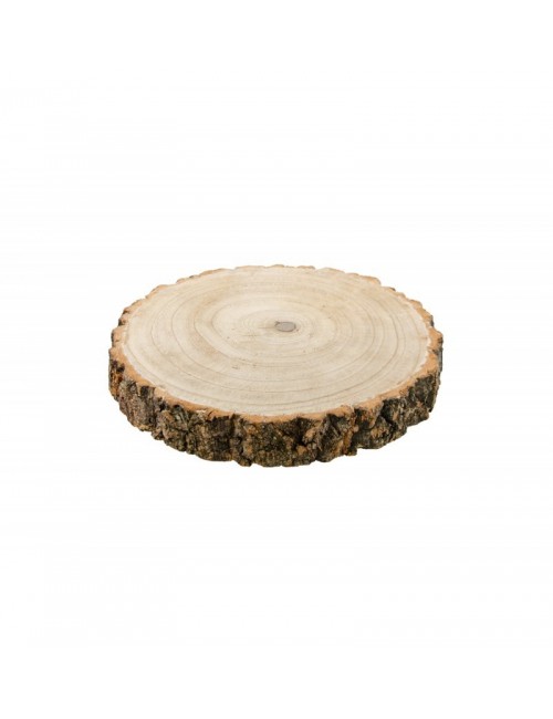 Wooden circle with bark