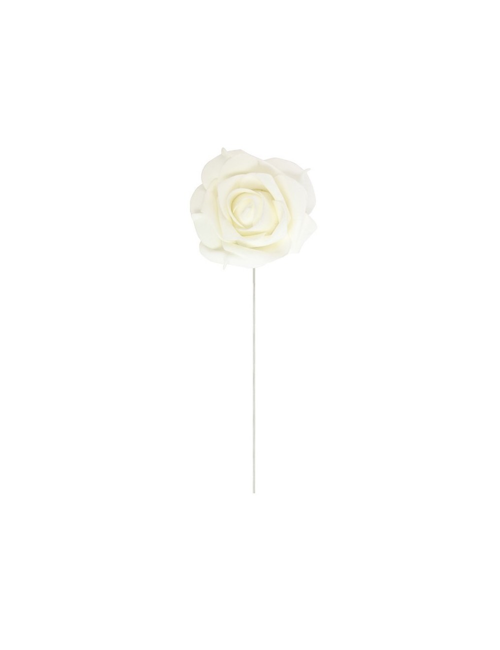 Roses Artificielles 10 cm blanches