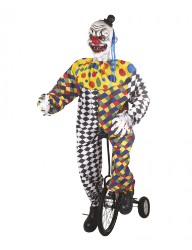 Terrifying clown on an...