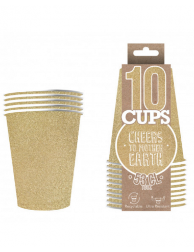 10 Glitter cups