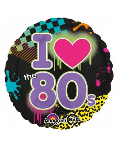 Ballon "I ♥ the 80's"