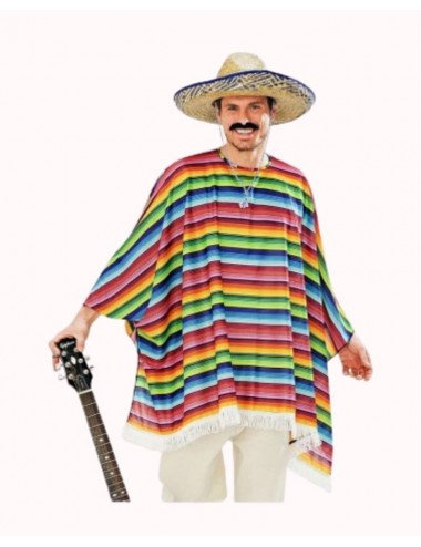 Mexican poncho and hat