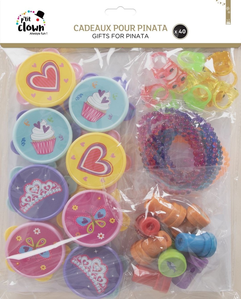 Lot de 40 mini jouets pour piñata fille – vue 2