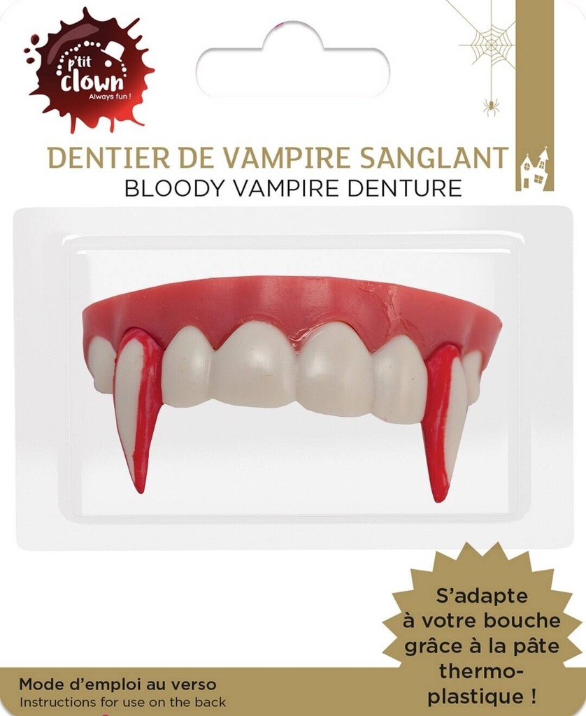 Dentier de vampire sanglant – vue 2