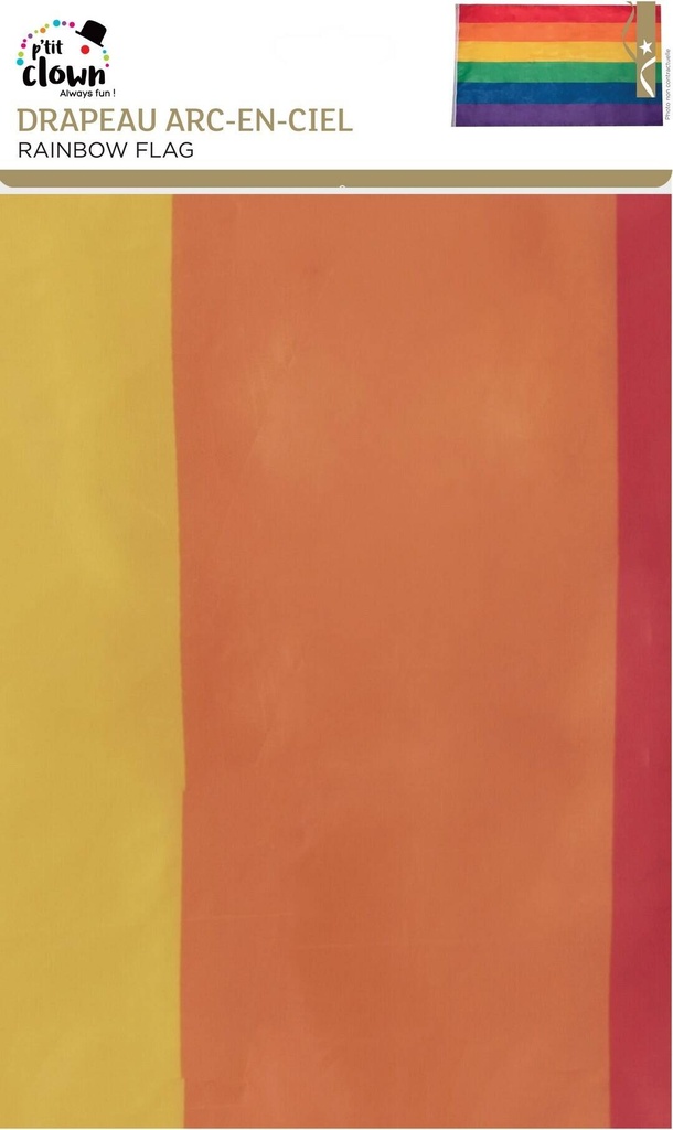 Drapeau arc-en-ciel - 90x150 cm – vue 2
