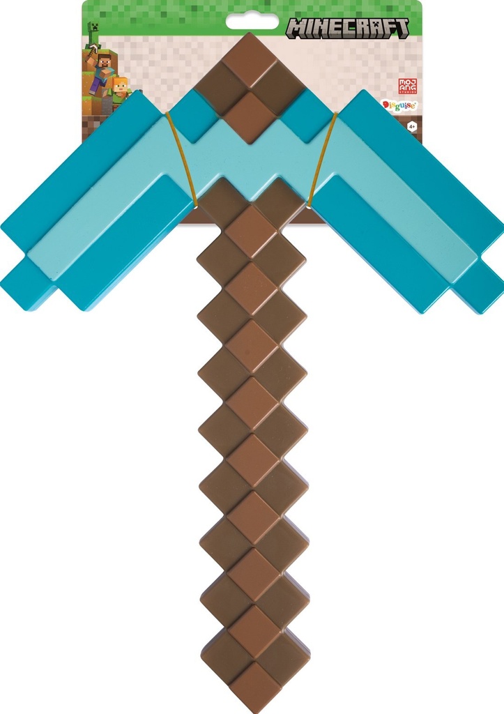 Pioche émeraude Minecraft™ – vue 2