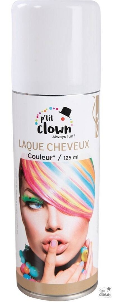 Laque coloré blanc pour cheveux – vue 2