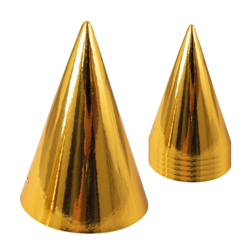 Chapeau pointu carton, paquet de 6