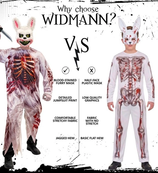 Déguisement enfant lapin zombie 6