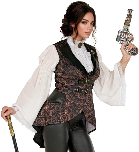 Déguisement femme gilet Steampunk 2