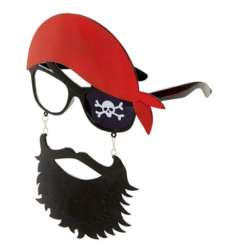 Lunettes de pirate avec barbe 2