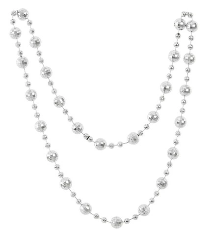 Collier disco argenté 2