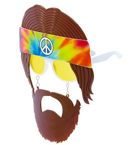 Lunettes hippie avec bandeau 2