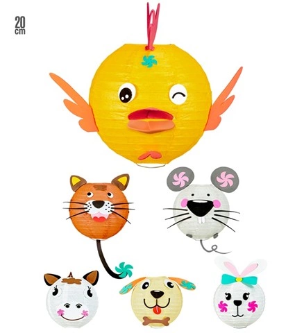 Lampion animal en papier 2
