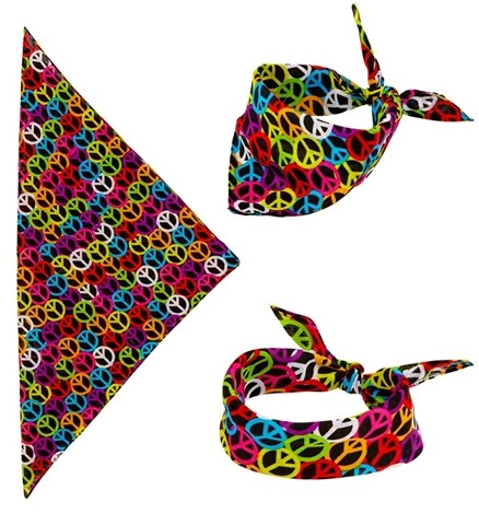 Bandana Peace & Love multicolore 2