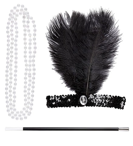 Set d'accessoires charleston pour femme 2