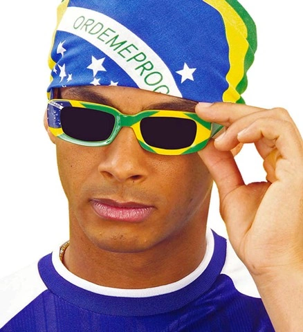 Lunettes drapeau Brésil 2