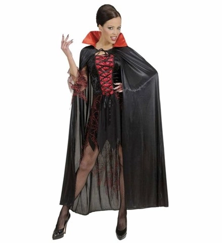 Cape de vampire rouge et noire unisexe 2