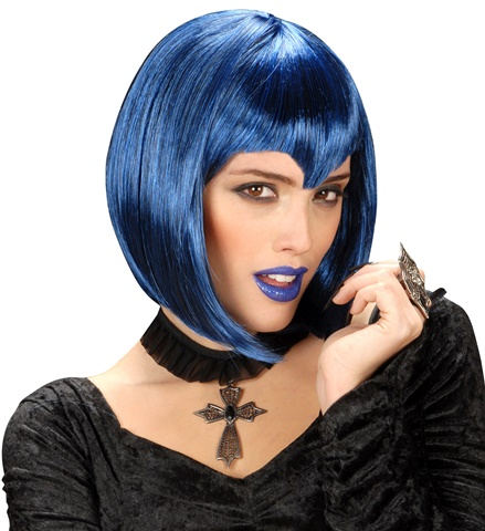 Perruque gothique bleue 2