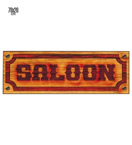 Décoration murale western Saloon 78 x 26 cm 2